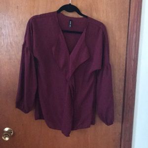 Burgundy Blouse